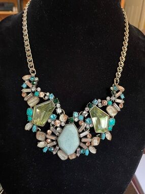 Chloe & Isabel Statement aquamarine Necklace 17”